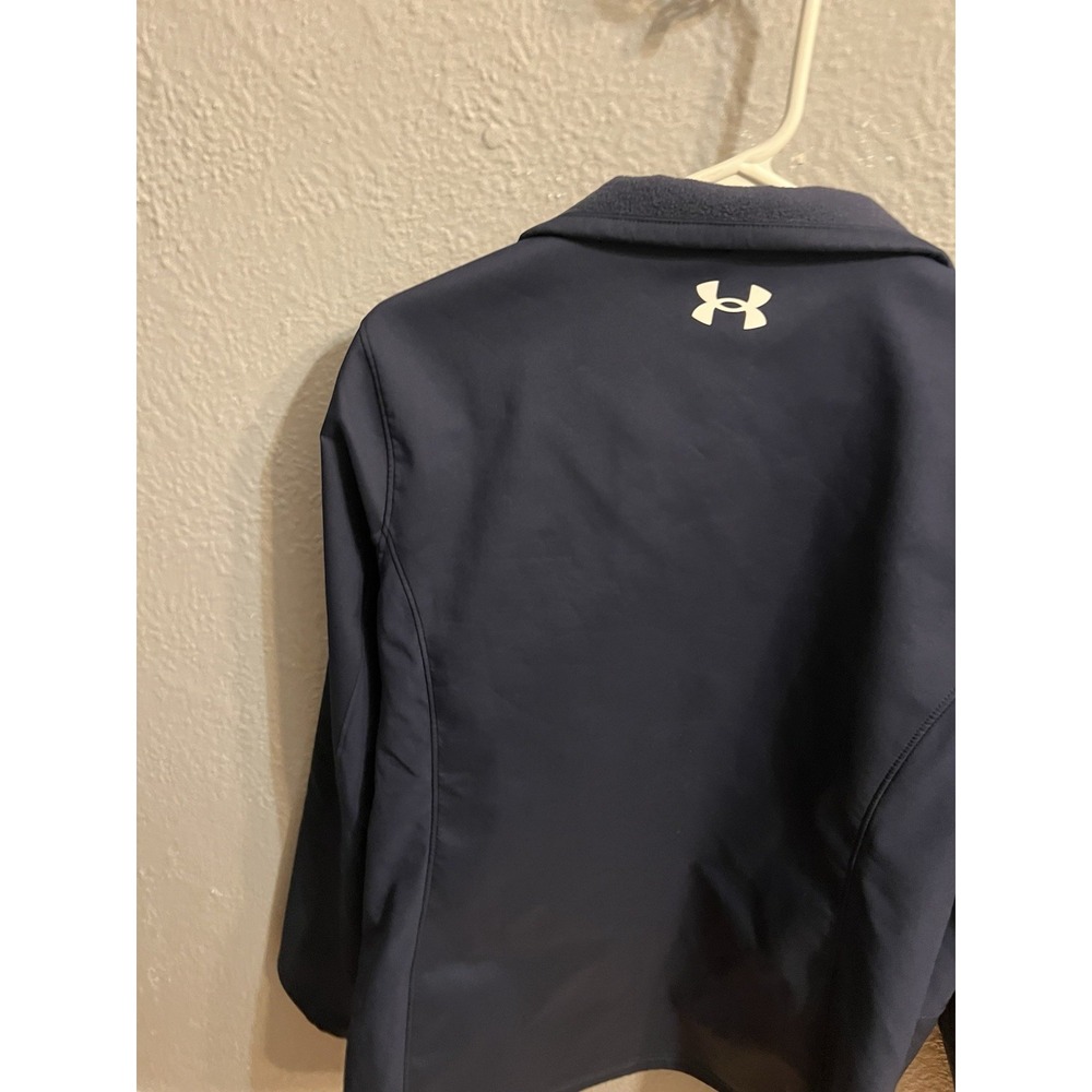 Under Armour Jacket XL Blue ColdGear Infrared‎ Storm Full Zip Fitted Women - Picture 3 of 7